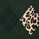 Panel French Terry Geoluxe Argyle by ki-ba-doo - Leo 563 dunkelgrün